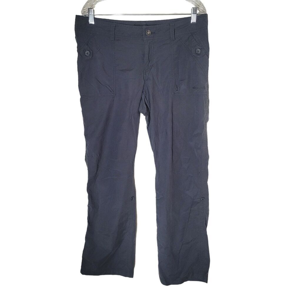 Marmot Hiking Pants Women's Size 14 Gray‎ Convertible Roll Cuff Outdoor Gorpcore